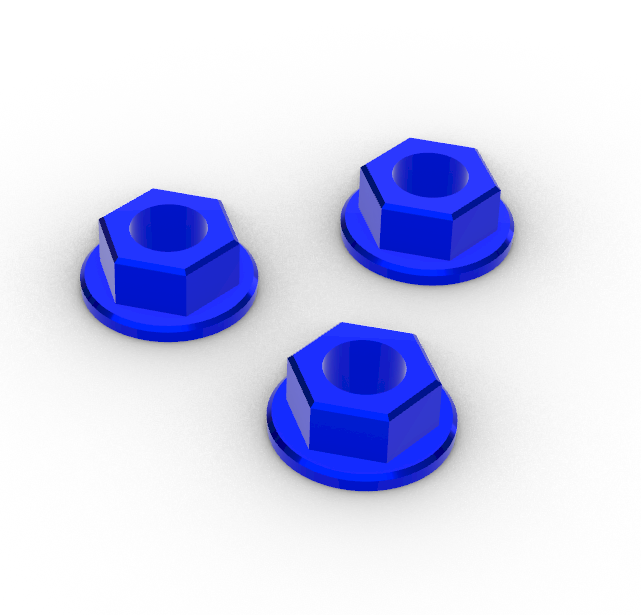 DADI IN TITANIO M5 FLANGIATI 3P