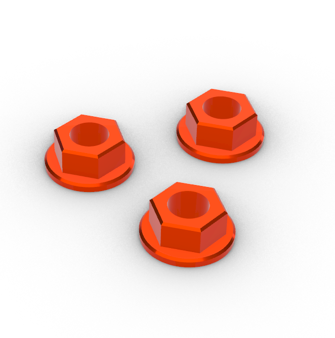 DADI IN TITANIO M5 FLANGIATI 3P