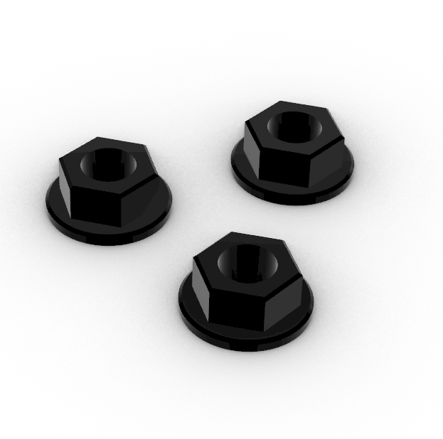 DADI IN TITANIO M5 FLANGIATI 3P