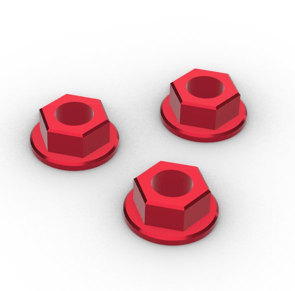 DADI IN TITANIO M5 FLANGIATI 3P