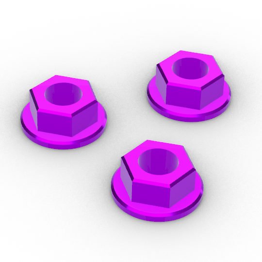 DADI IN TITANIO M5 FLANGIATI 3P