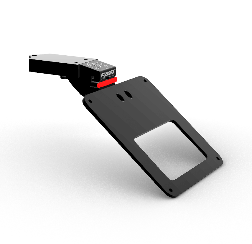 Porta targa estraibile 60° 125+