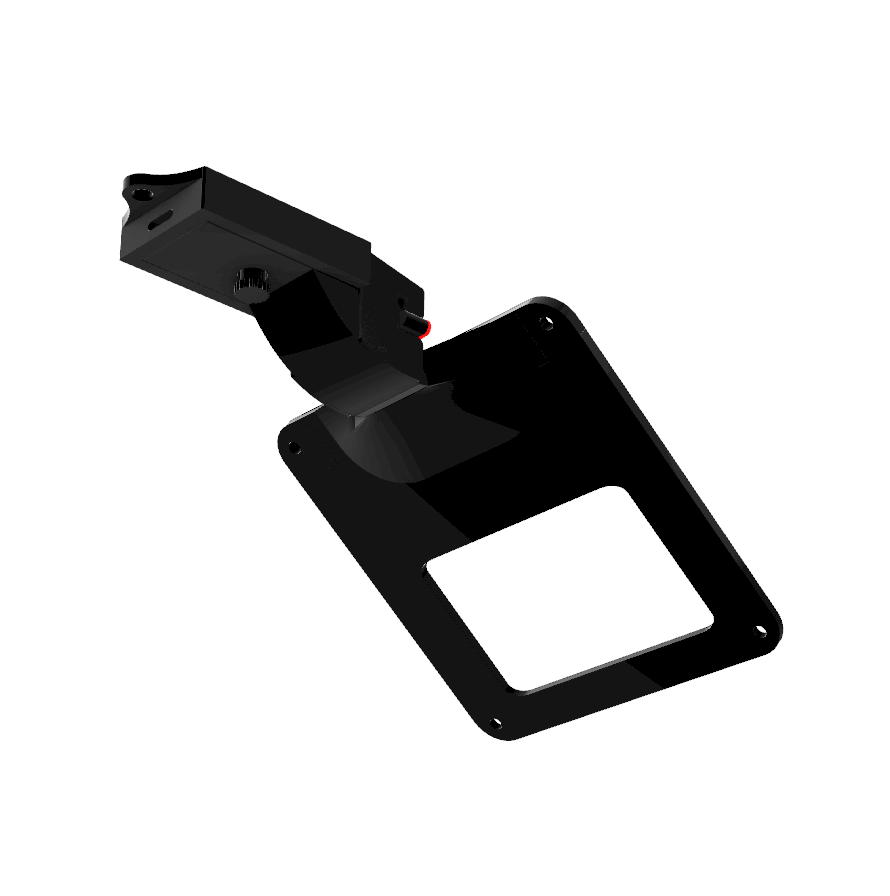 Porta targa estraibile 60° 125+