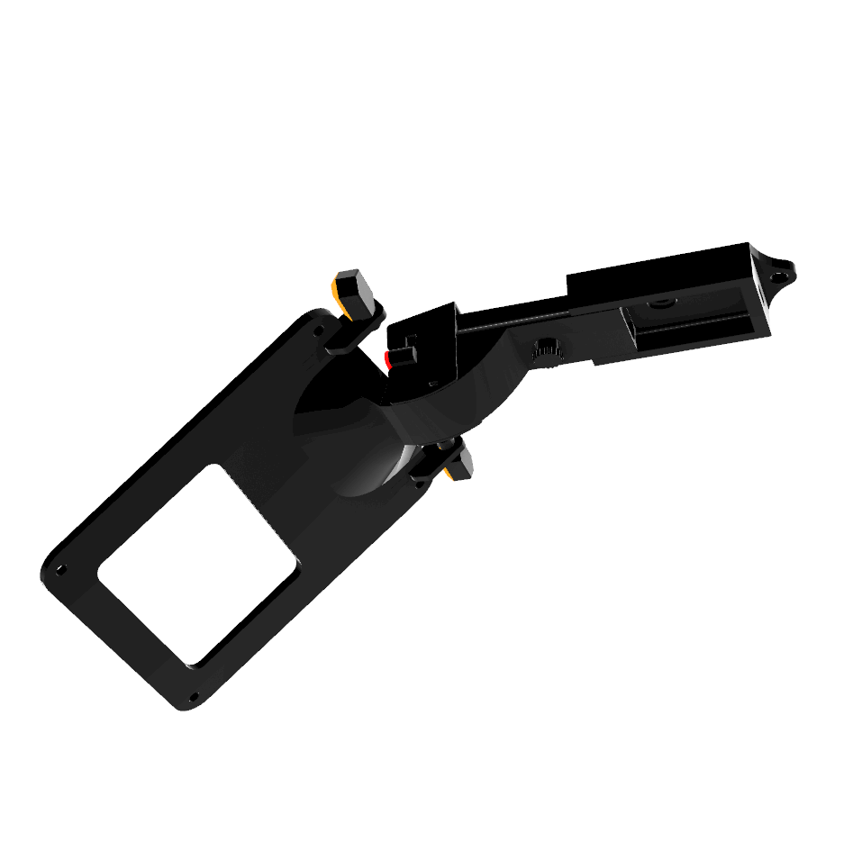 Porta targa estraibile 60° 125+